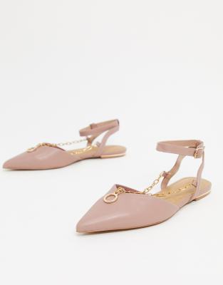 pink pointed flats