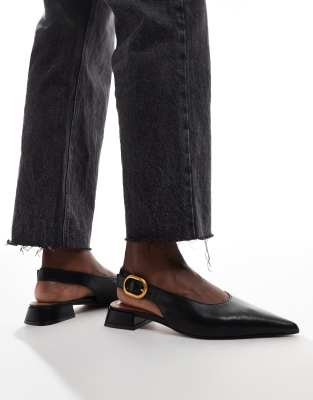 ASOS DESIGN - Leonora - Ballerines à bride arrière - Noir | ASOS