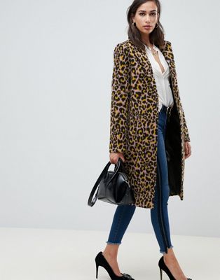 ASOS DESIGN leopard coat | ASOS
