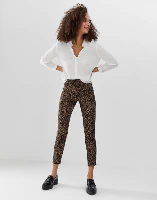 leopard print trousers asos