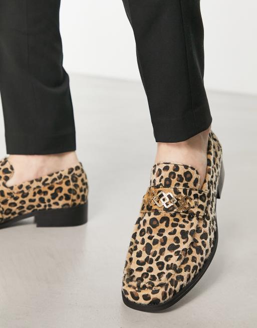 Cheetah loafers sale womens