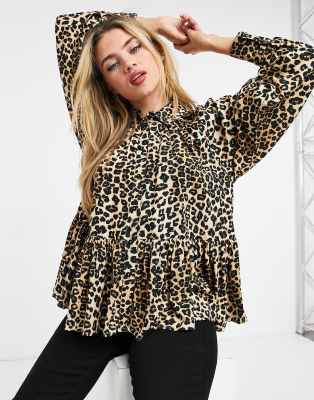 asos animal print top