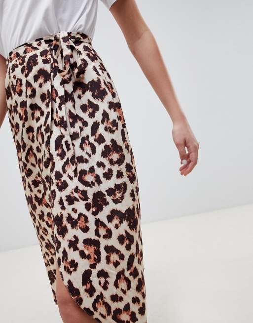 Leopard wrap skirt clearance 3t