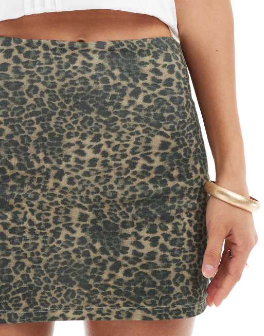 ASOS DESIGN – Leopardmönstrad miniskort i jersey, 5 av 5