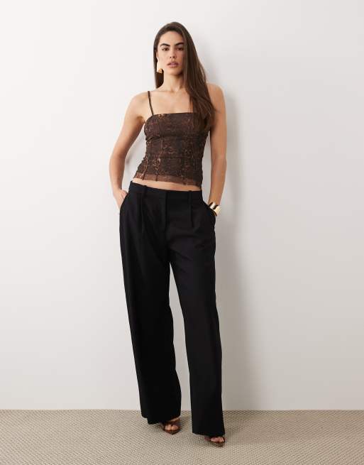 ASOS DESIGN – Leopardmönstrat linne i mesh, 3 av 4