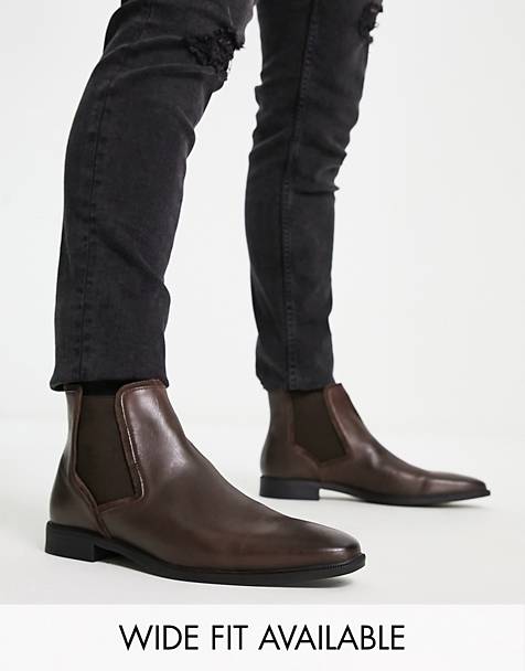 Heren Schoenen voor voor Boots voor Casual boots PS by Paul Smith Leren Chelsea Laarzen in het Bruin voor heren 