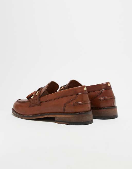ASOS DESIGN - Leren loafers met kwastjes in lichtbruin, 4 van 5