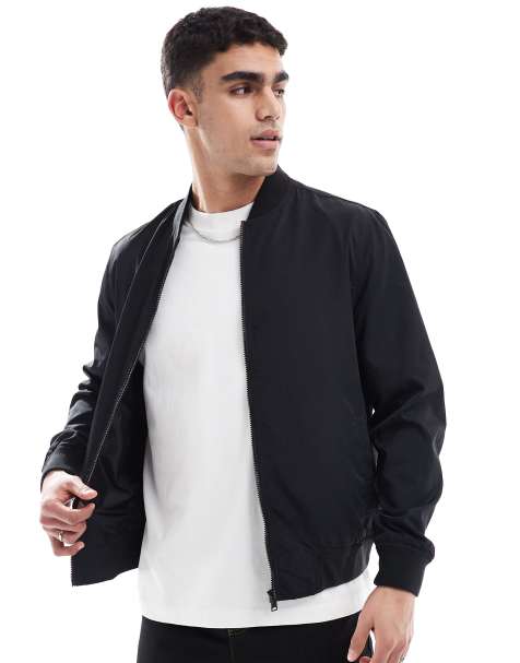 ASOS DESIGN - Let bomberjakke i sort - view 1