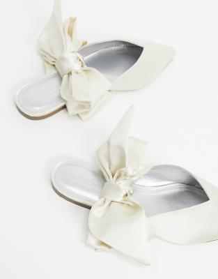 asos flat bridal shoes