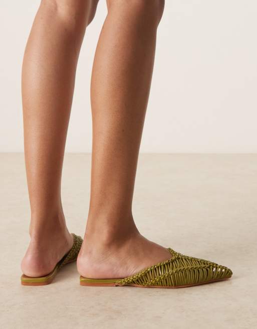 ASOS DESIGN - Levant - Mules pointues - Tissage vert, 4 de 4