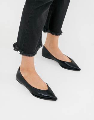 asos black flats