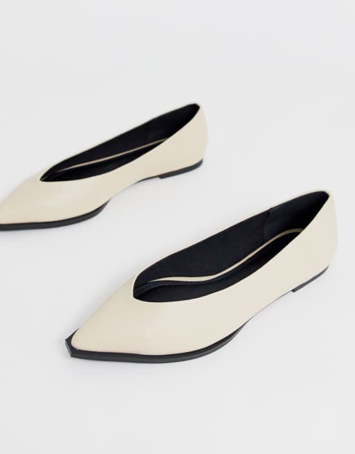 high vamp flats