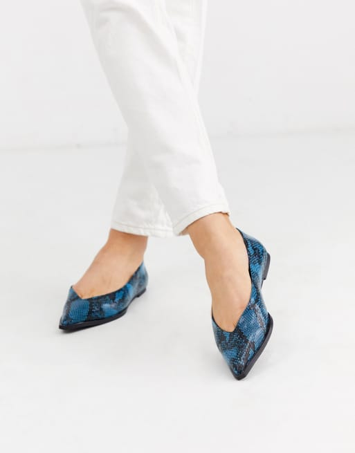 high vamp ballet flats