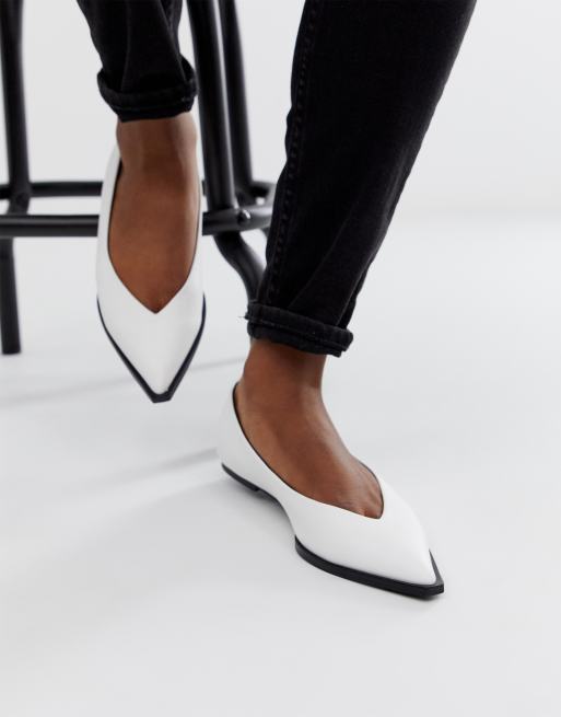 Cute on sale white flats