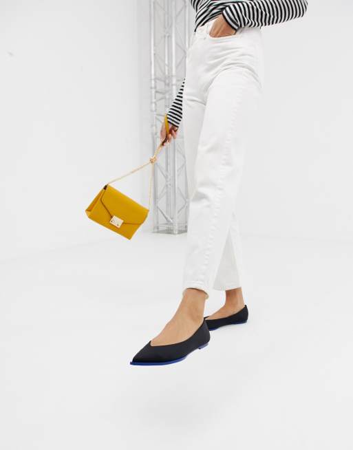 high vamp flats