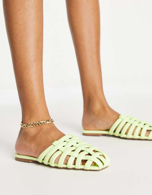 ASOS DESIGN - Levels - Mules - Vert olive, 3 de 4