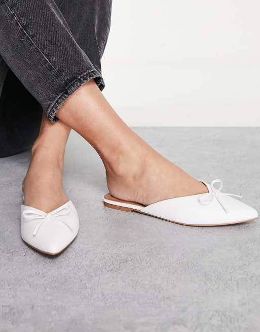 Designer cheap flat mules