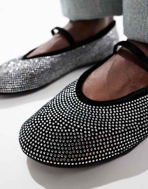ASOS DESIGN – Liberate – Czarne zdobione balerinki Mary Jane, 2 z 4