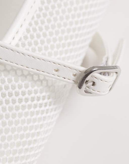 ASOS DESIGN - Libra - Ballerines style babies en tulle - Blanc, 4 de 4
