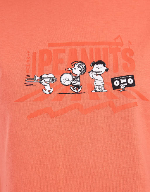 ASOS DESIGN licence Peanuts ringer tee in red, 3 of 4