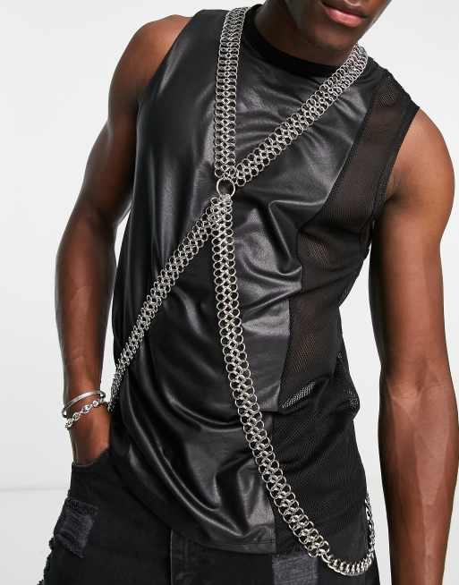 ASOS DESIGN - Lichaamssierraad met ringdetail in zilverkleur