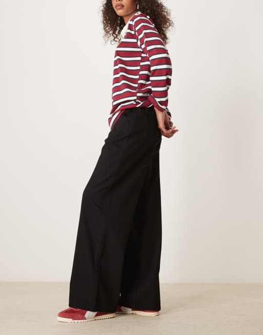 ASOS DESIGN - Lichtgewicht denim joggingbroek met trekkoord in zwart, 5 van 5