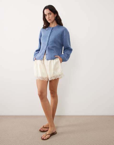 ASOS DESIGN - Lichtgewicht ruimvallend vest in blauw - view 1