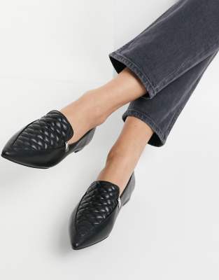 quilted ballet flats