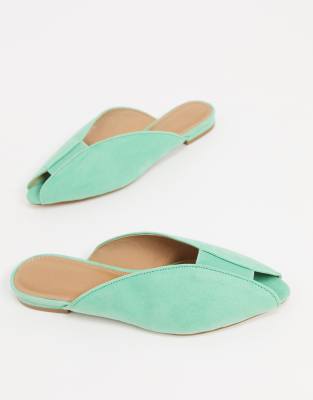 mint green shoes