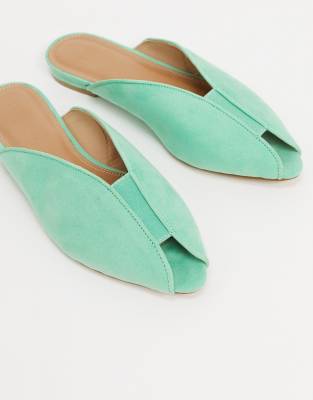 mint green flats
