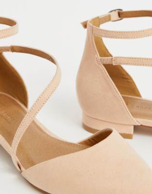 asos design lifetime pointed ballet flats
