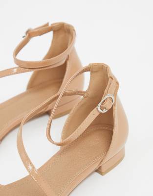 asos design lifetime pointed ballet flats