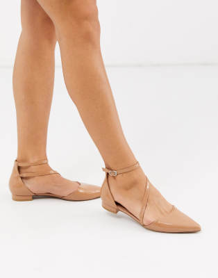 beige ballet flats