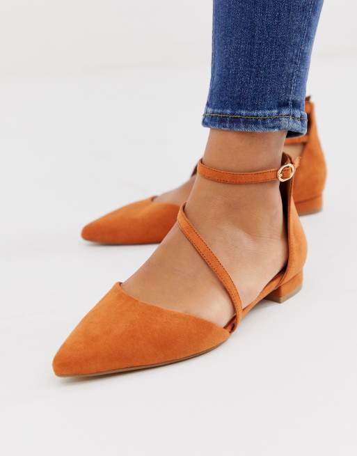 Asos design lifetime store pointed ballet flats