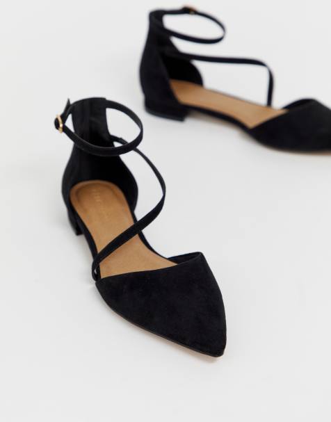 ASOS DESIGN – Lifetime – Spitze Ballerinas in Schwarz