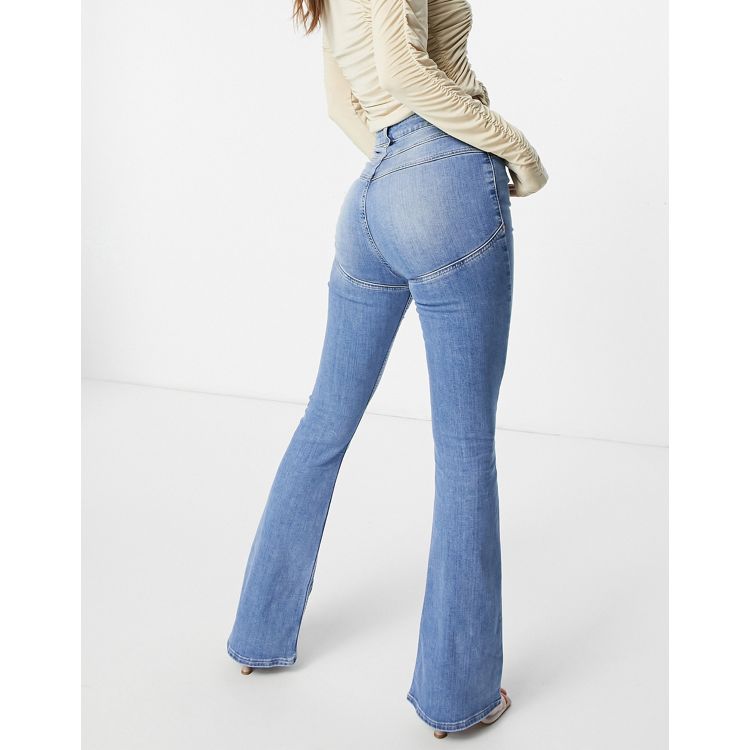 ASOS DESIGN '70s' power stretch flared jeans