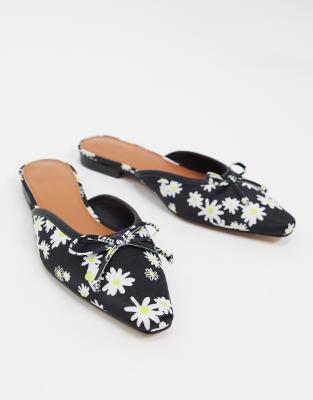 asos bow mules