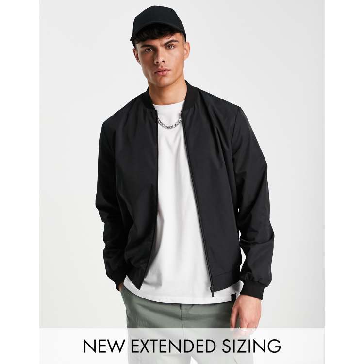 Reebok vintage bomber jacket in black and red - Exclusive to ASOS