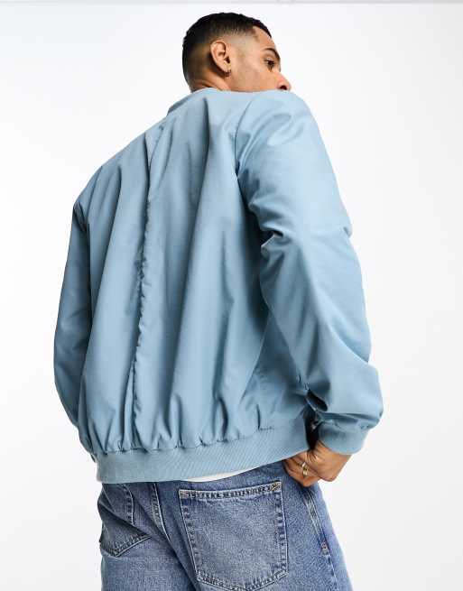 ASOS Tall Sequin Bomber Jacket in Blue for Men