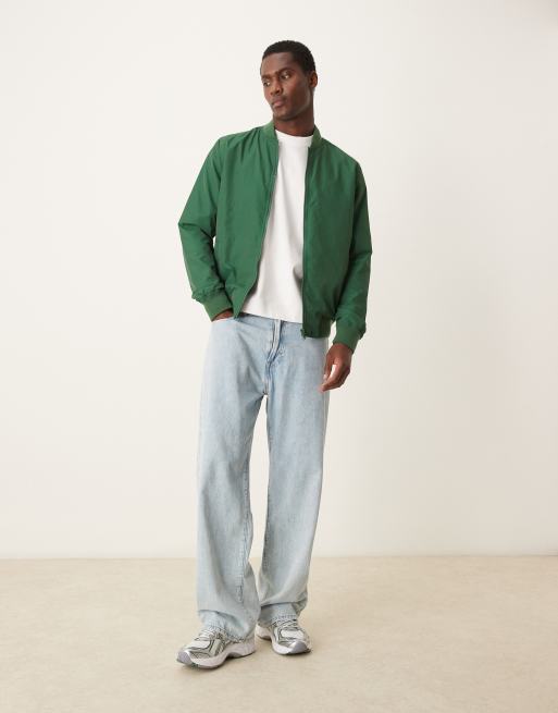 Asos green bomber jacket clearance