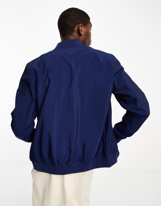 Asos navy bomber jacket best sale