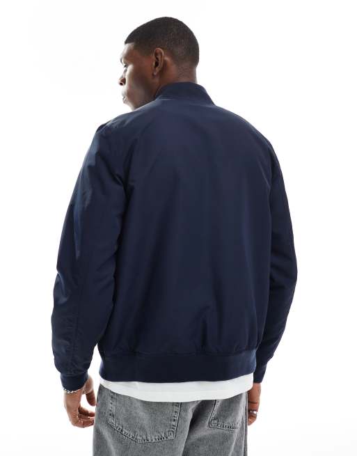 ASOS DESIGN lightweight bomber jacket in navy, 3 of 4