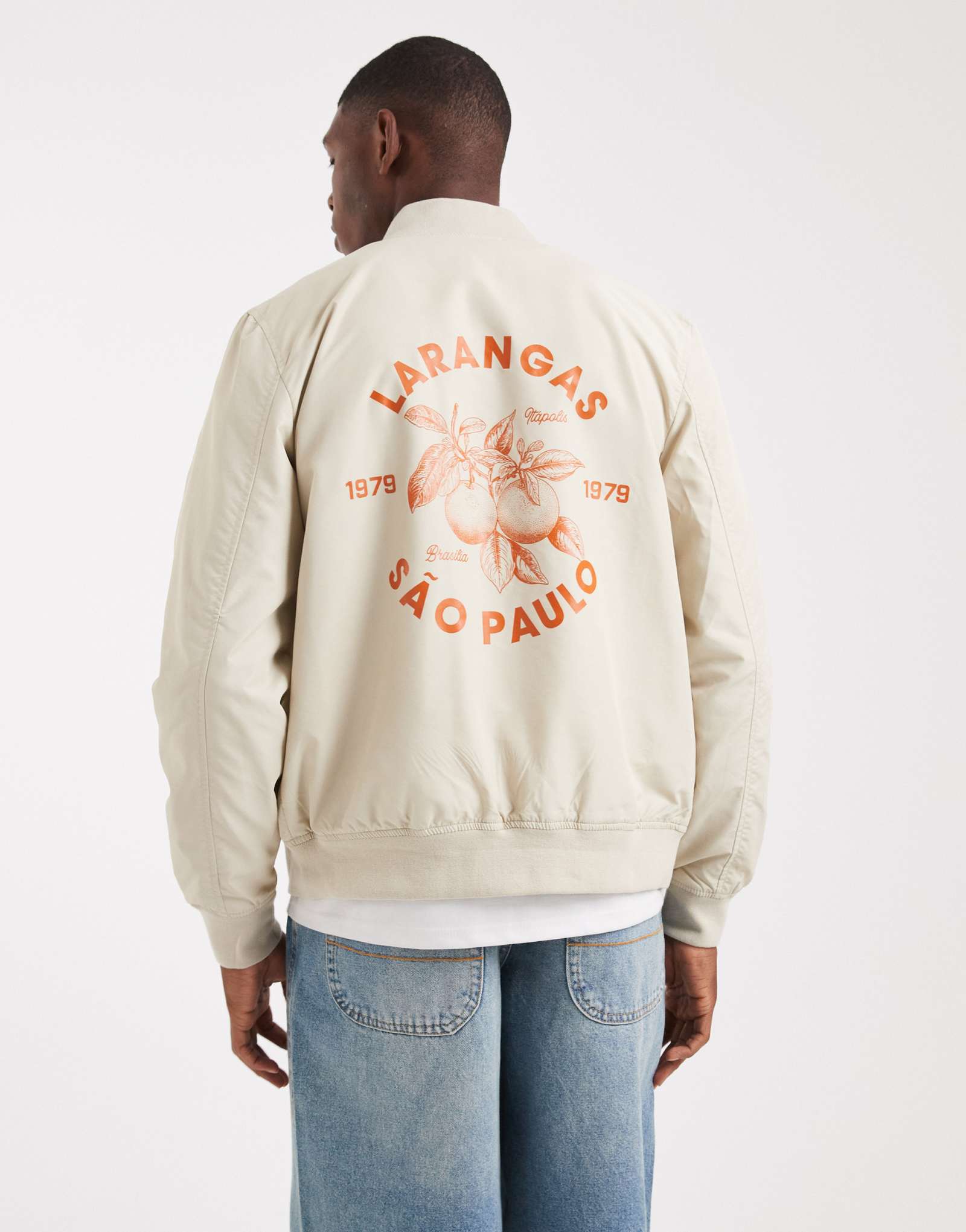 Легкая куртка-бомбер ASOS DESIGN с принтом в виде камня