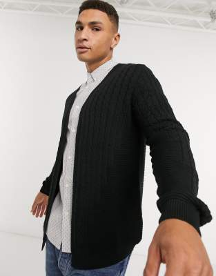 lightweight black cardigan