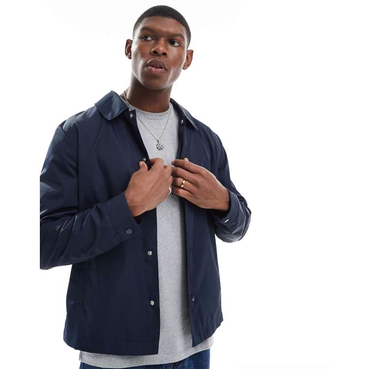 ASOS DESIGN lightweight coach jacket in navy | ASOS