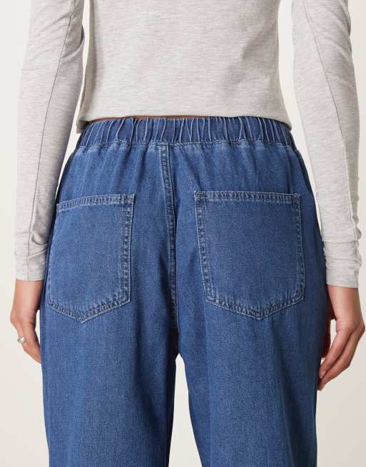 ASOS DESIGN lightweight denim sweatpants with drawstring