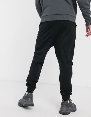 black drop crotch joggers