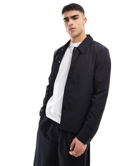 FhyzicsShops DESIGN lightweight harrington jacket in black