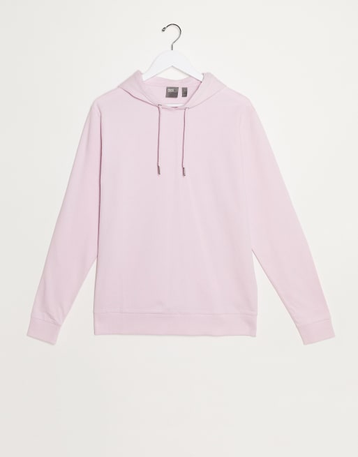ASOS DESIGN lightweight hoodie in pastel pink ASOS