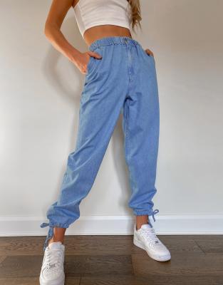light denim joggers